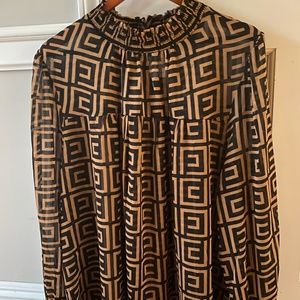 Blashe Semi Sheer Long Sleeve Blouse Size 3XL